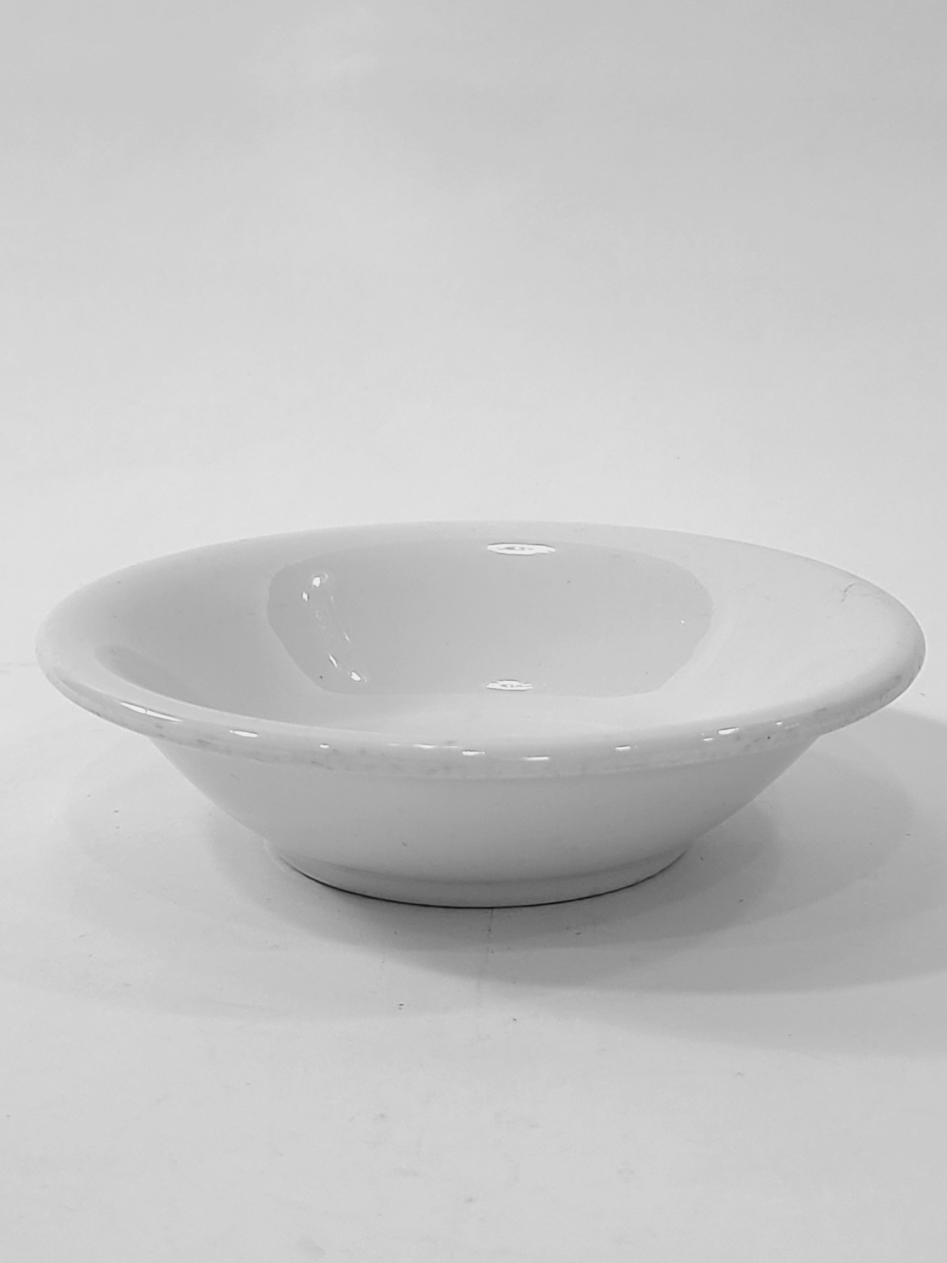 Vintage Petite white Buffalo China Bowl made in USA.