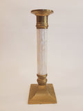 Brass and Mother of Pearl Hollywood Regency Candle Holder 1970s