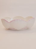 Belleek Ireland Neptune Pattern Earthenware Bowl with shells and coral 1970s